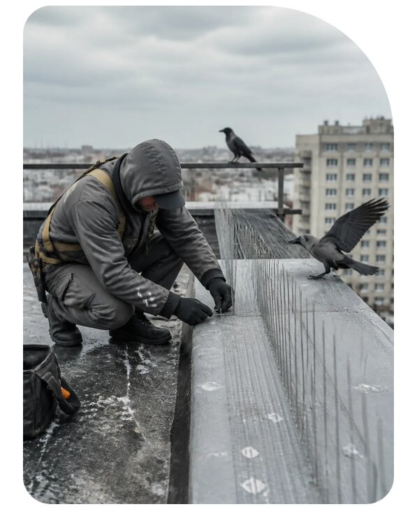 Защита от ворон под ключ в Солнечногорске по цене от 5204 р. | Сенат-Слн